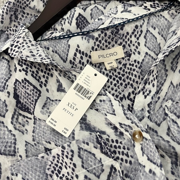 NWT THE ROMY RELAXED BUTTONDOWN SHIRT BY PILCRO (Anthropologie) - Picture 3 of 5